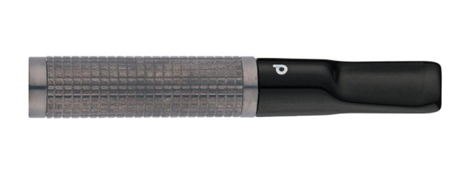 Denicotea Slimline cigaretta szipka sötétszürke színben, titán bevonattal, slim adapterrel – 69 mm